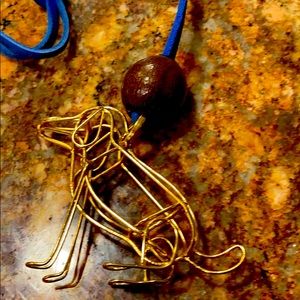 Necklace handcrafted popular artisan.golden Lab